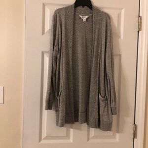 Market & Spruce soft grey cardigan